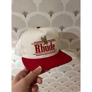 Rhude Rossa Structured Hat Ivory/Red
